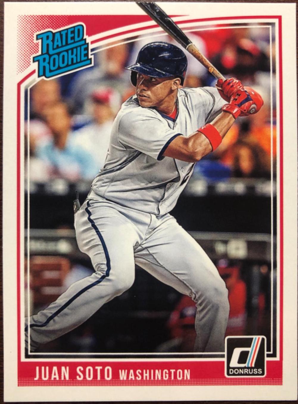 Juan Soto #280 Baseball Cards 2018 Panini Chronicles Donruss Rated Rookies