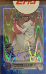 Hunter Greene [Blue RayWave Refractor] #RA-HG Prices | 2022 Topps
