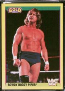 Rowdy Roddy Piper #51 Wrestling Cards 1992 Merlin WWF Gold Series 2
