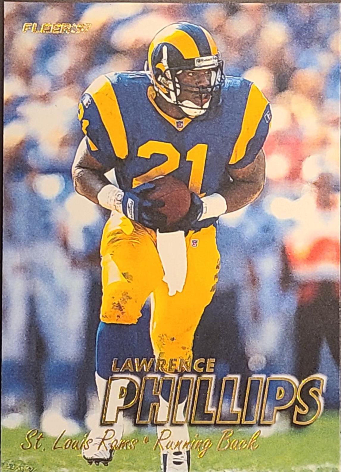Lawrence Phillips #36 Football Cards 1997 Fleer