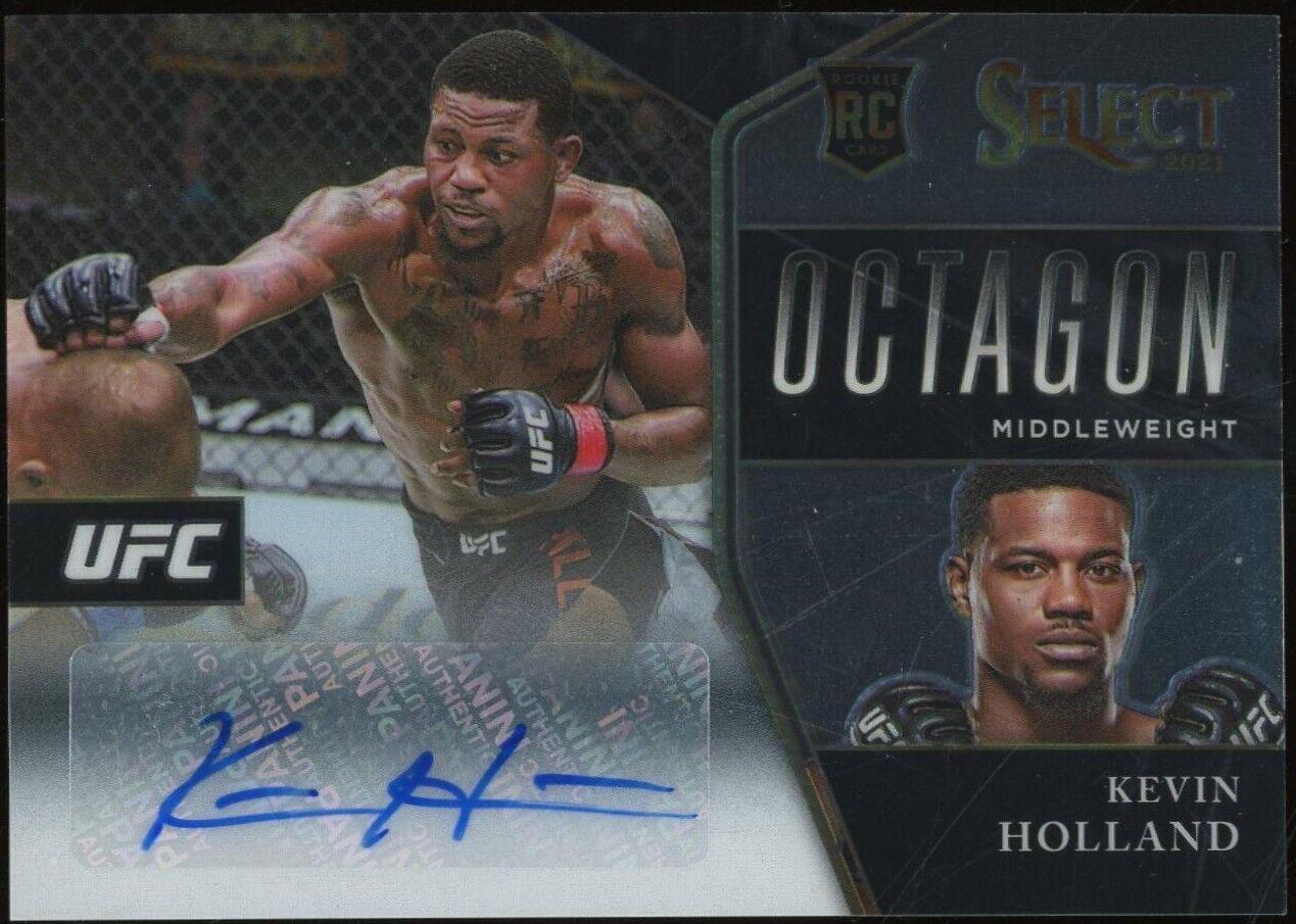 Kevin Holland #OA-KHL Ufc Cards 2021 Panini Select UFC Octagon Action Signatures