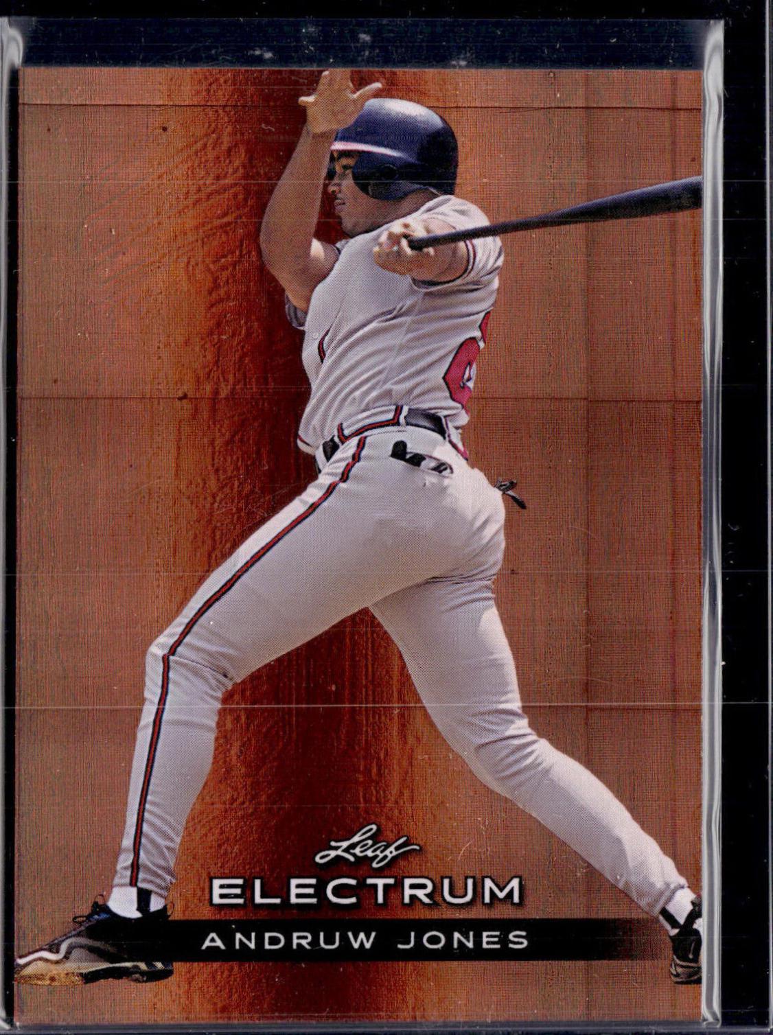 Andruw Jones #4 Baseball Cards 2024 Leaf Electrum