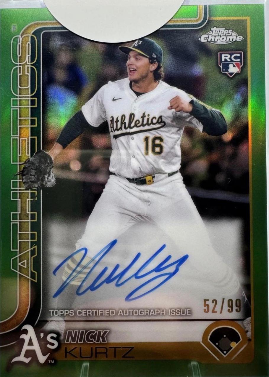 Nick Kurtz [Green Refractor] #RA-KU Prices | 2025 Topps Chrome