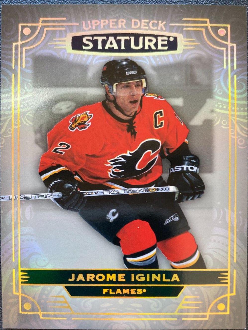Jarome Iginla #23 Hockey Cards 2022 Upper Deck Stature