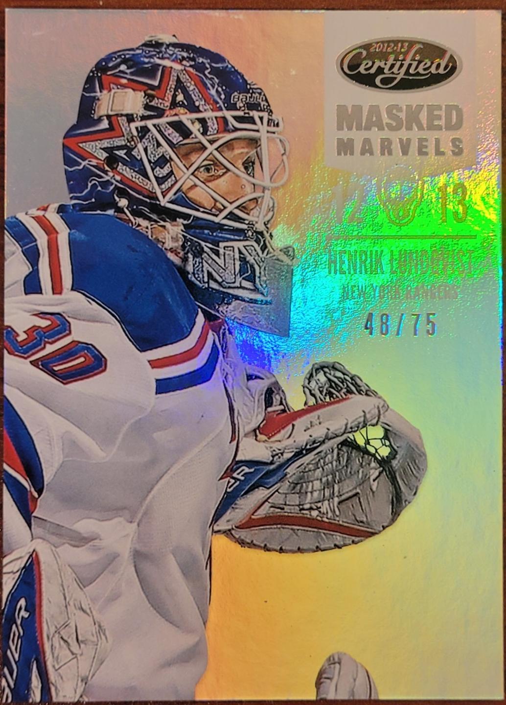 Henrik Lundqvist #101 2012-13 Panini Certified Hockey