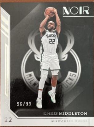 Khris Middleton #2 Basketball Cards 2022 Panini Noir