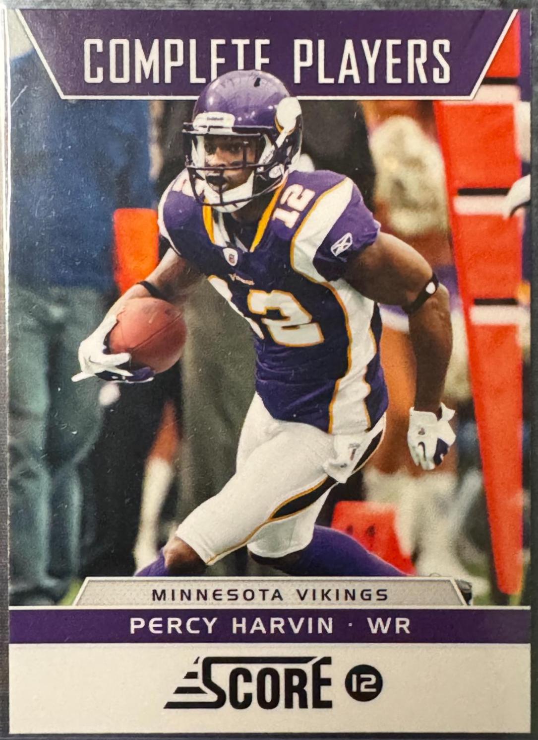 Percy Harvin #4 Football Cards 2012 Panini Score Complete Players