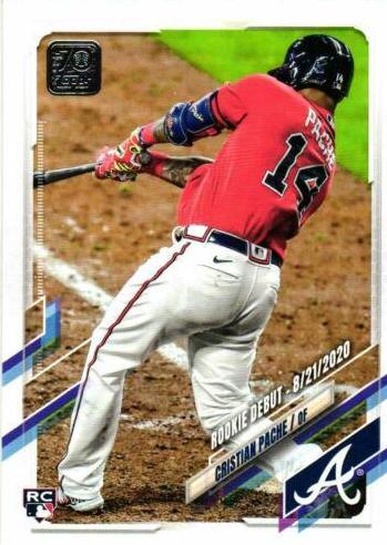 Cristian Pache #US295 Baseball Cards 2021 Topps Update