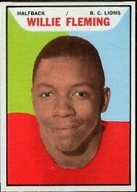 Willie Fleming #8 Football Cards 1965 Topps CFL