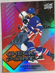 Braden Schneider [Red] #CP-10 Hockey Cards 2024 Upper Deck Checkpoint Prices