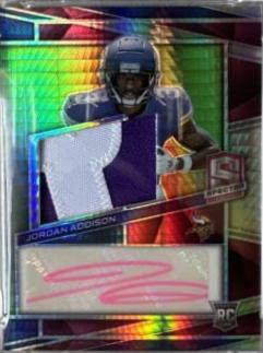 Jordan Addison #22 Football Cards 2023 Panini Spectra Rookie Autograph Meta