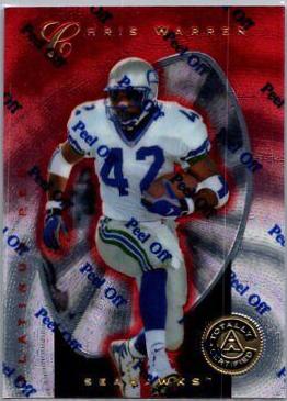 Chris Warren #83 1997 Pinnacle Totally Certified Football