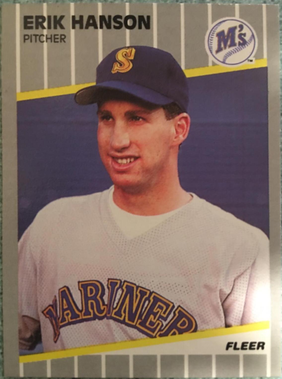 Erik Hanson #549 Baseball Cards 1989 Fleer