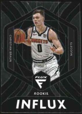 Christian Braun #6 Basketball Cards 2022 Panini Flux Rookie Influx