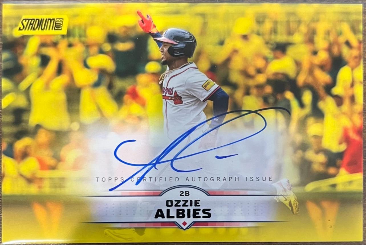 Ozzie Albies [Yellow] #SCBA-OA