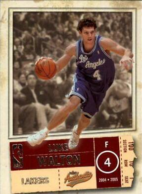 Luke Walton #25 Basketball Cards 2004 Fleer Authentix