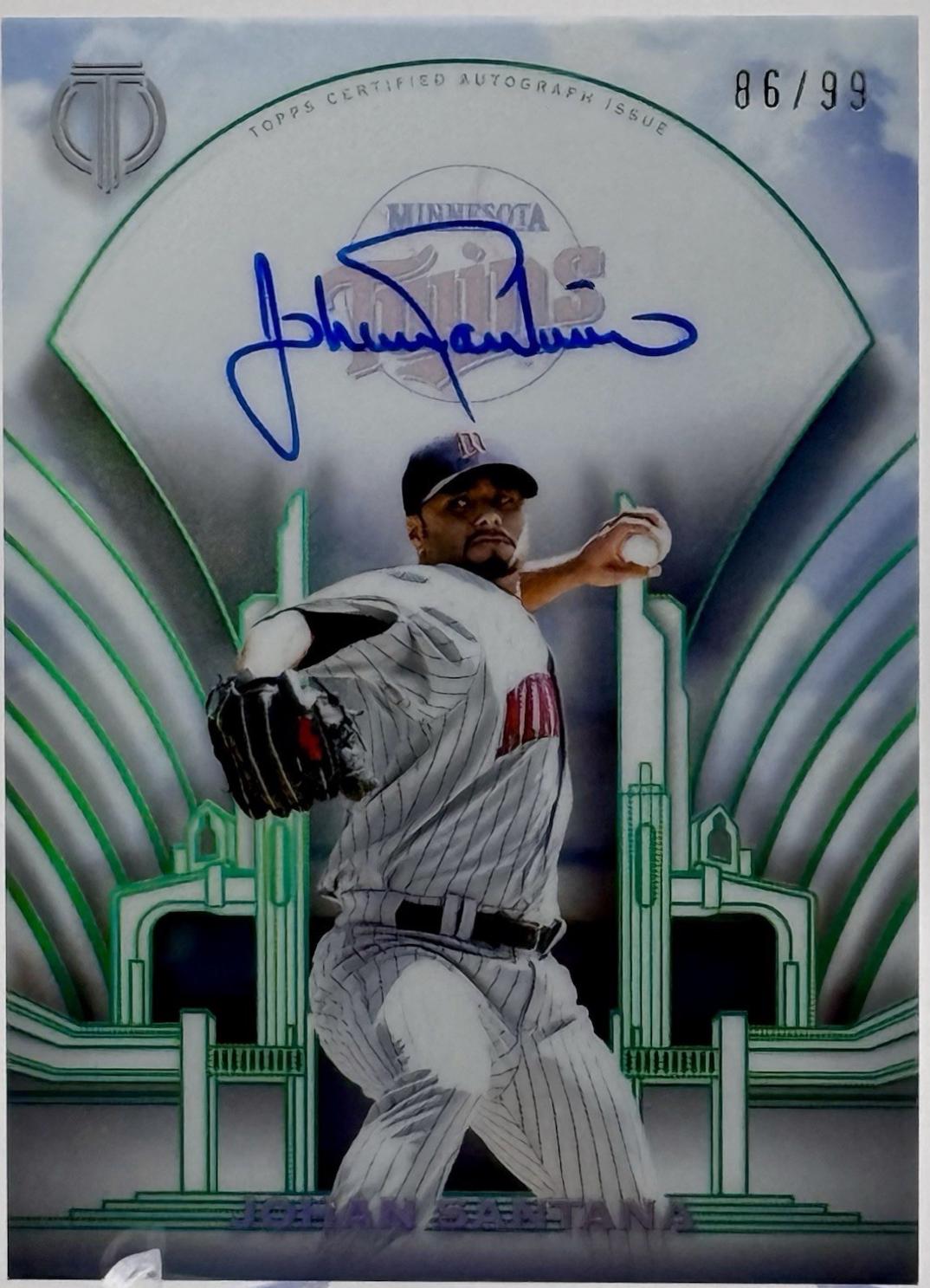 Johan Santana #TCC-JS 2026 Topps Tribute Baseball Crest Calligraphy