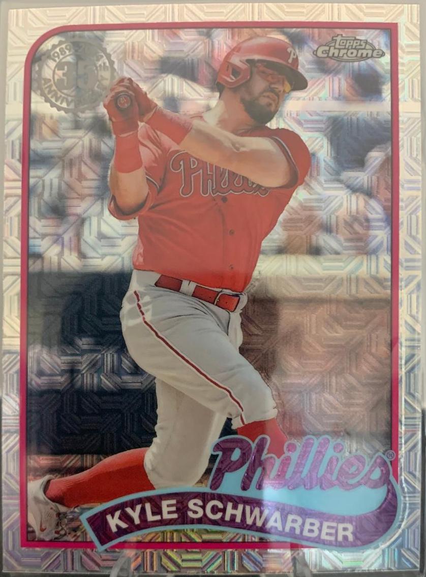 Kyle Schwarber #2T89C-4 Baseball Cards 2024 Topps 1989 Chrome Silver Pack