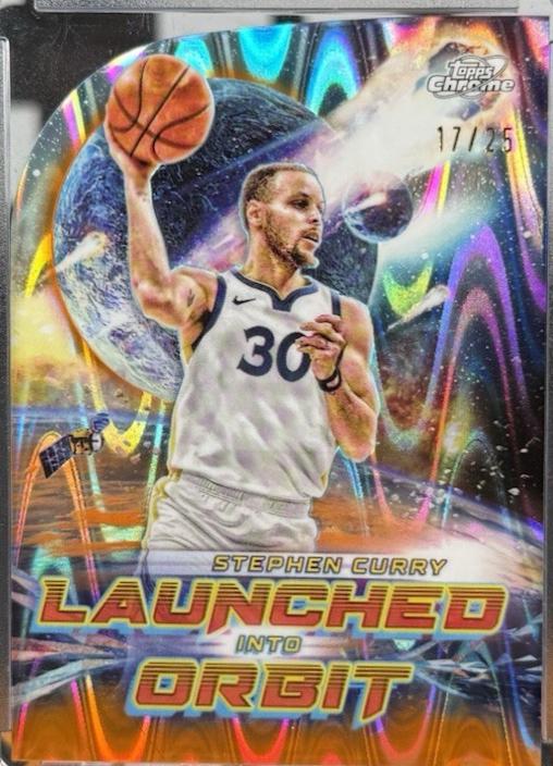 Stephen Curry [Orange Galactic Refractor] #LIO-19