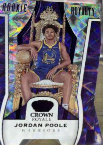 Jordan Poole #8 Basketball Cards 2019 Panini Crown Royale Rookie Royalty