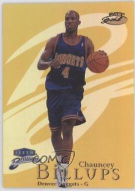 Chauncey Billups 24 KT Gold #69TG Basketball Cards 1998 Fleer Brilliants