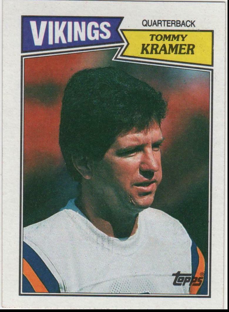 Tommy Kramer #199 Football Cards 1987 Topps