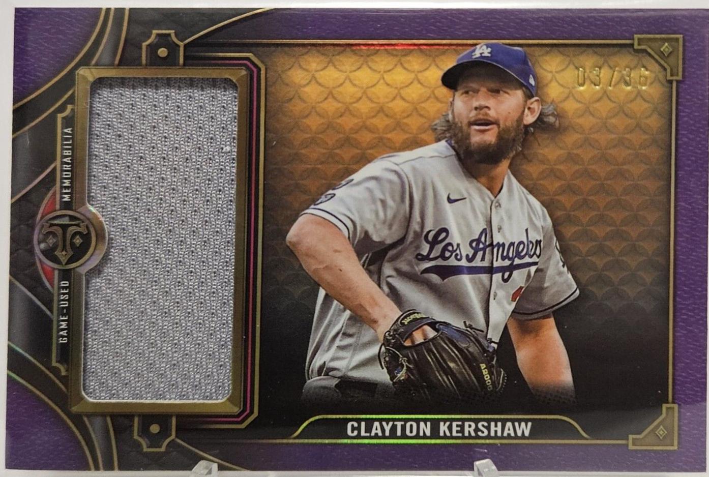 Clayton Kershaw #SJR2-CK1 2022 Topps Triple Threads Baseball Single Jumbo Relics