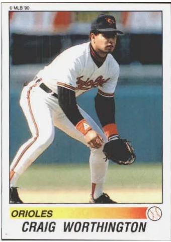 Craig Worthington #11 Baseball Cards 1990 Panini Stickers
