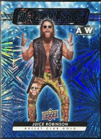 Juice Robinson #DZ-20 Wrestling Cards 2024 Upper Deck AEW Dazzlers Blue
