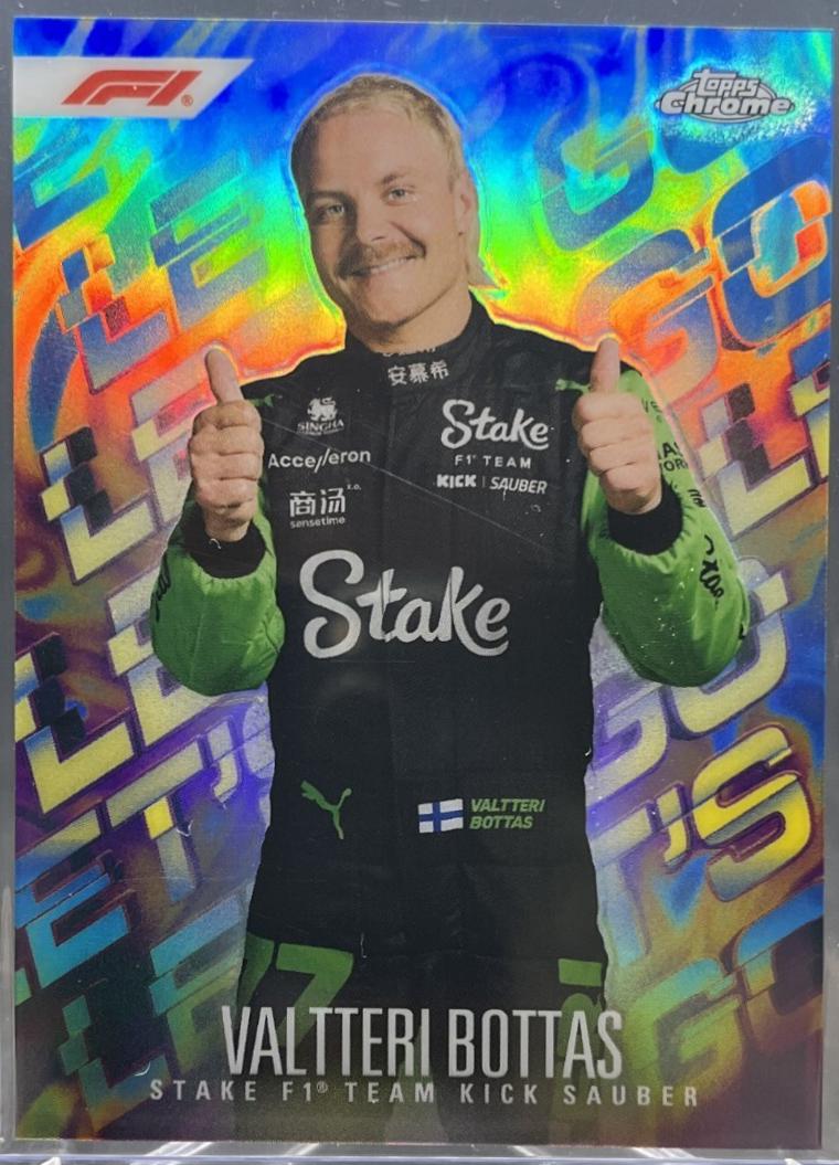 Valtteri Bottas #LG-13 Racing Cards 2024 Topps Finest Formula 1 Let’s Go