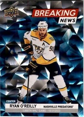 Ryan O'Reilly #BN-13 Hockey Cards 2024 Upper Deck Breaking News