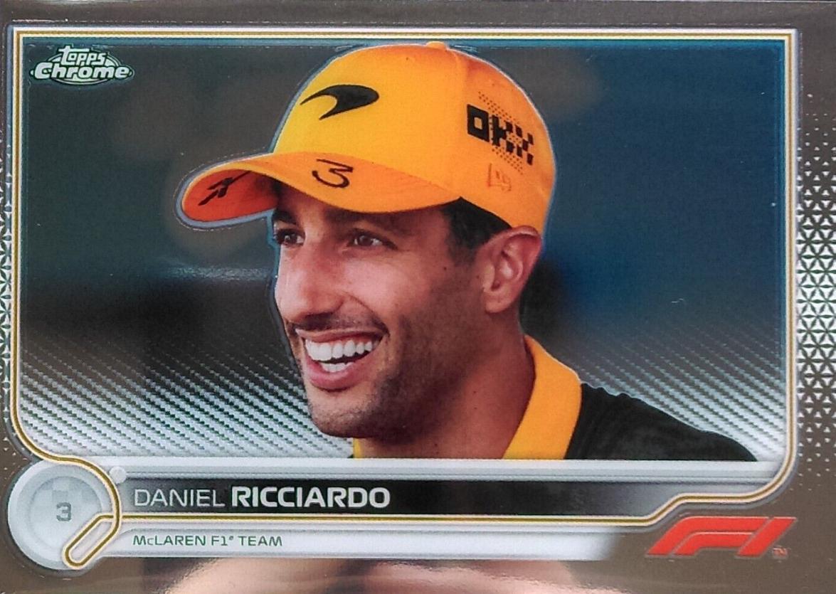 Daniel Ricciardo #38 Racing Cards 2022 Topps Chrome Formula 1