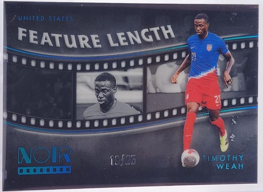 Timothy Weah #15 2024 Panini Noir Feature Length Soccer