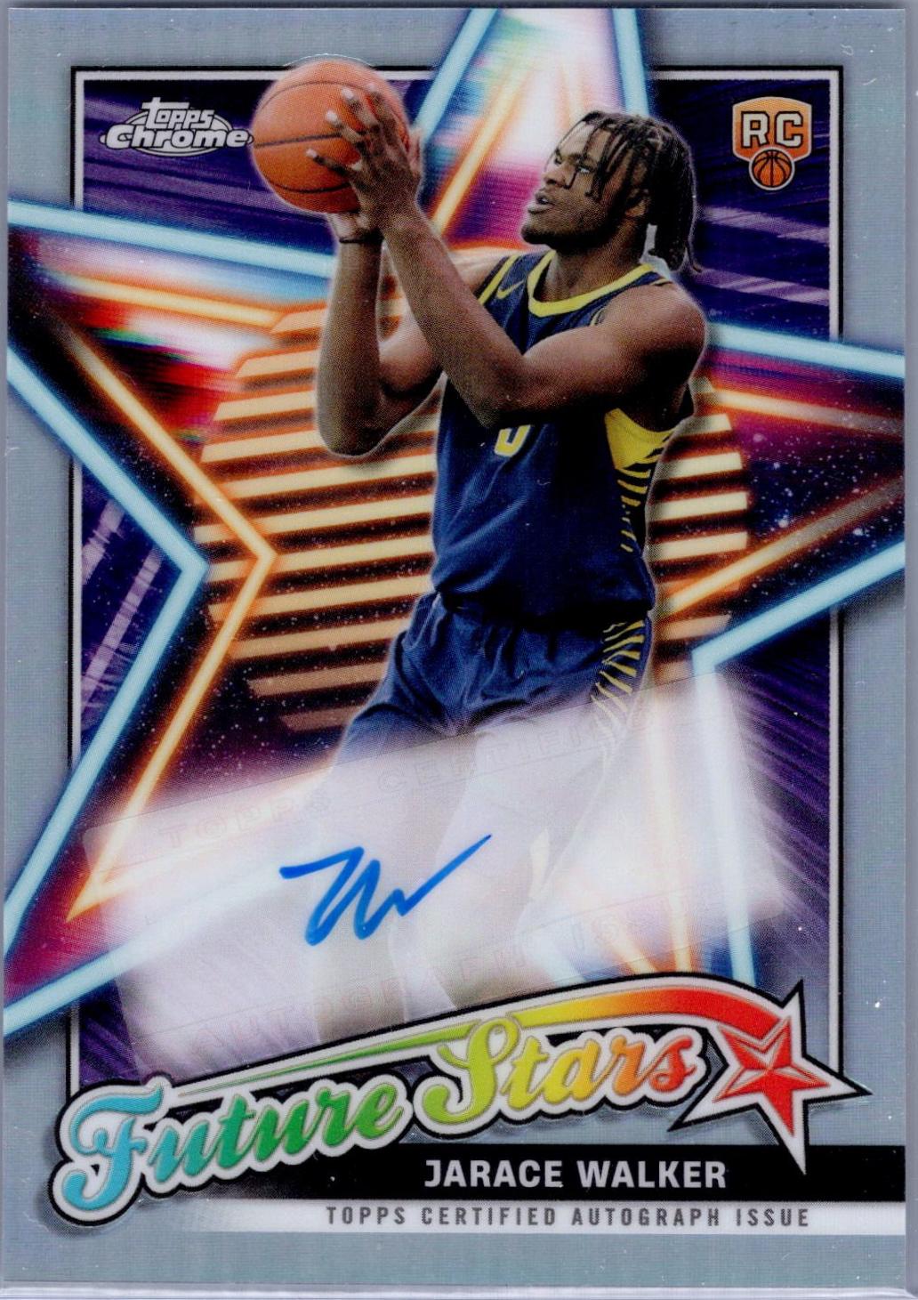Jarace Walker #FSA-JAW Basketball Cards 2023 Topps Chrome Future Stars Autograph