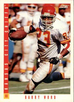 Barry Word #7 Football Cards 1993 Panini Score