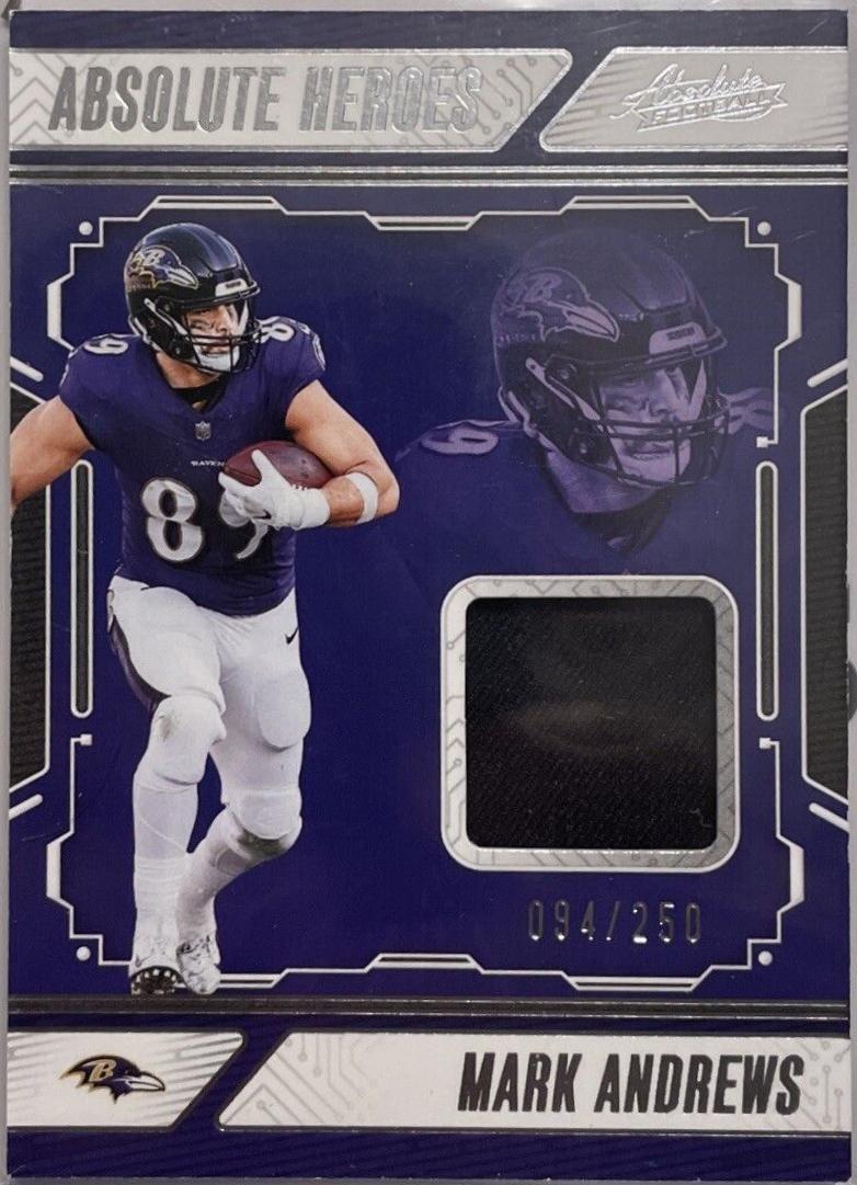 Mark Andrews #AHM-MAS Football Cards 2024 Panini Absolute Heroes Memorabilia