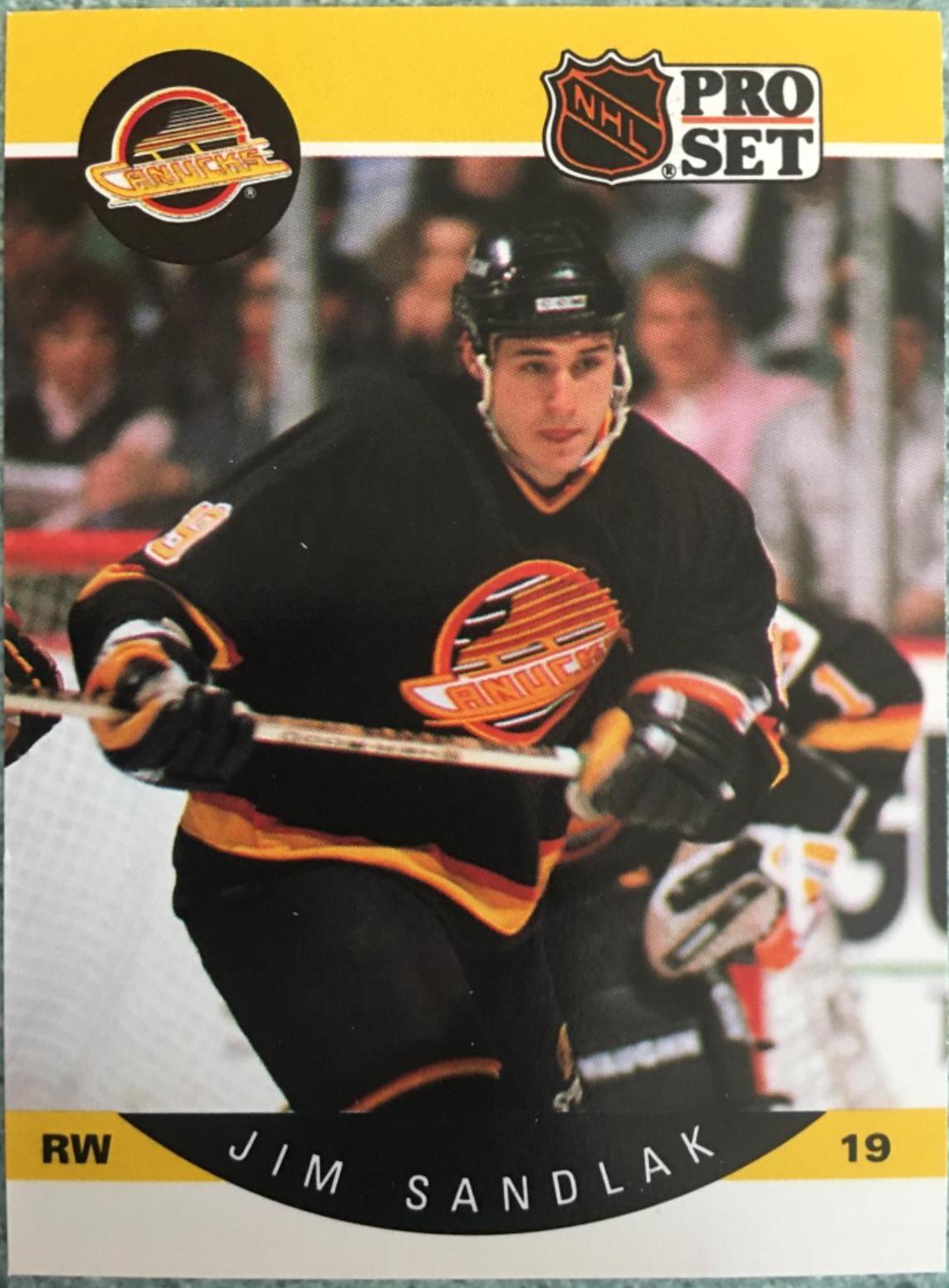 Jim Sandlak #305 Hockey Cards 1990 Pro Set