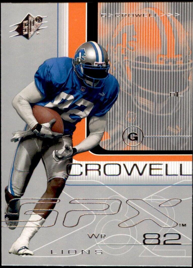 Germane Crowell #32 Football Cards 2001 Spx