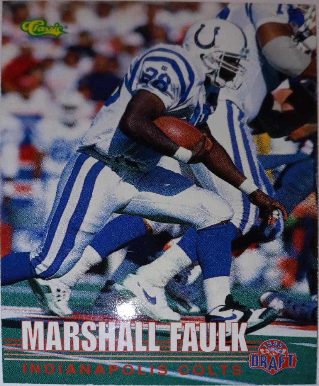 Marshall Faulk #107 Football Cards 1995 Classic NFL Rookies
