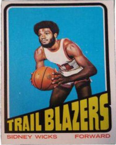 Sidney Wicks #20 Basketball Cards 1972 Topps