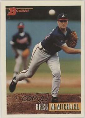 Greg McMichael #317 Baseball Cards 1993 Bowman