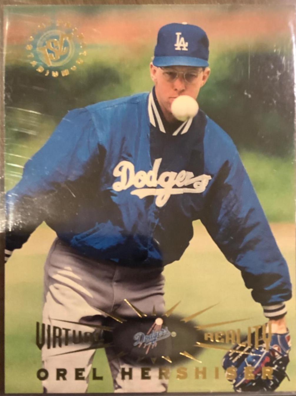 Orel Hershiser #26 Baseball Cards 1995 Stadium Club Virtual Reality