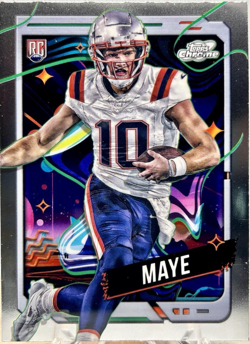 Drake Maye #162 Football Cards 2024 Topps Cosmic Chrome