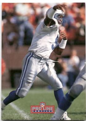 Rodney Peete #17 Football Cards 1992 Pro Line Profiles