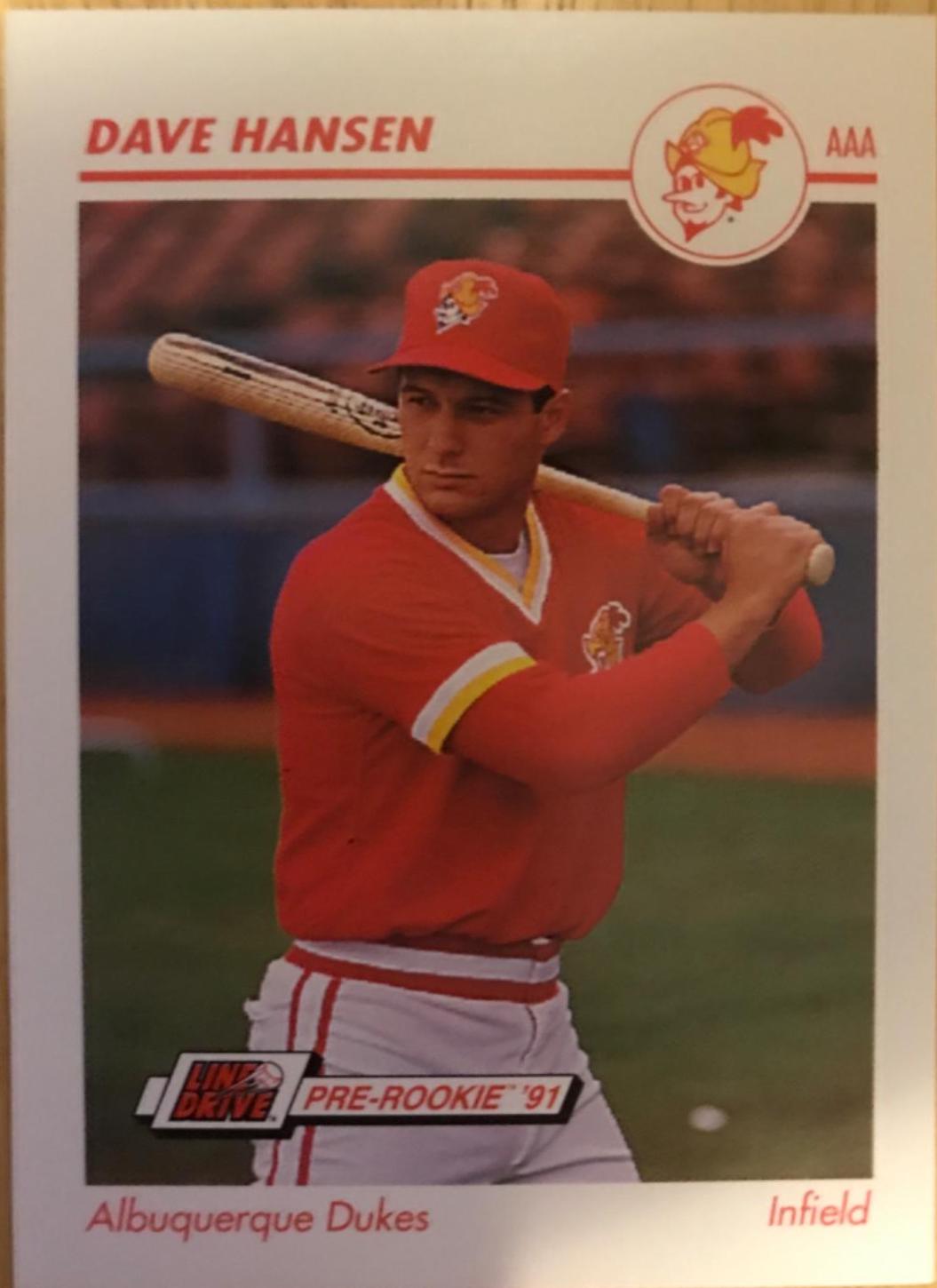Dave Hansen #7 Baseball Cards 1991 Impel Line Drive