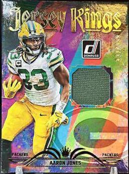 Aaron Jones #JK-23 Football Cards 2023 Panini Donruss Jersey Kings
