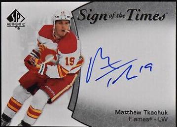Matthew Tkachuk #SOTT-MT 2021 Sp Authentic Sign Of The Times Autographs Hockey