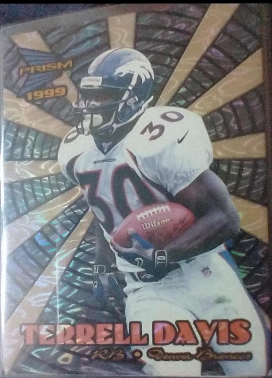 Terrell Davis #5 Football Cards 1999 Pacific Prisms Sunday Best