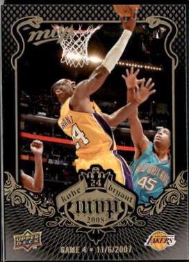 Bryant #KB-4 Basketball Cards 2008 Upper Deck MVP Kobe
