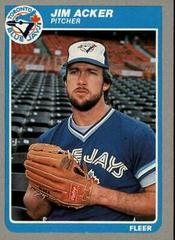 Jim Acker #96 Baseball Cards 1985 Fleer